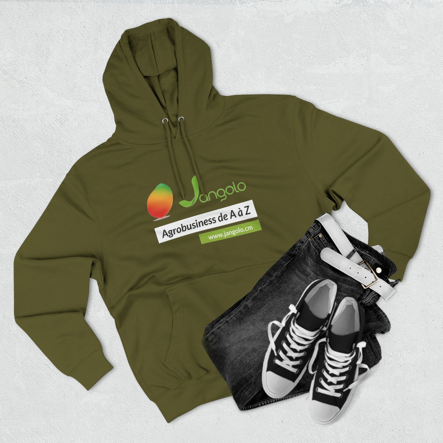 Sweat à capuche unisexe premium